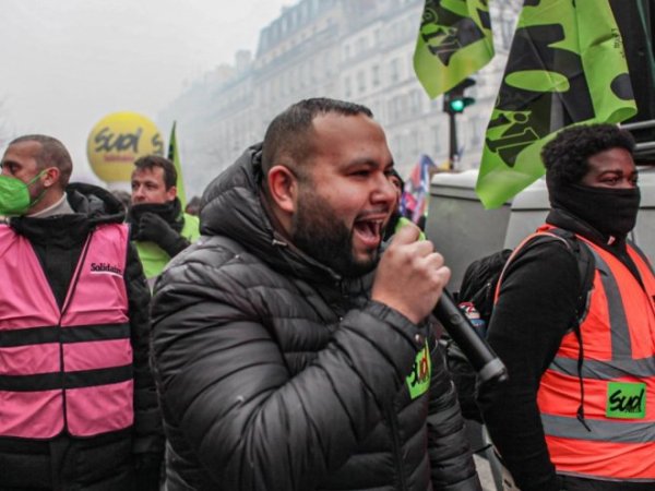 Francia: sindicatos  apoyan a Anasse Kazib, dirigente obrero perseguido por su solidaridad con Palestina